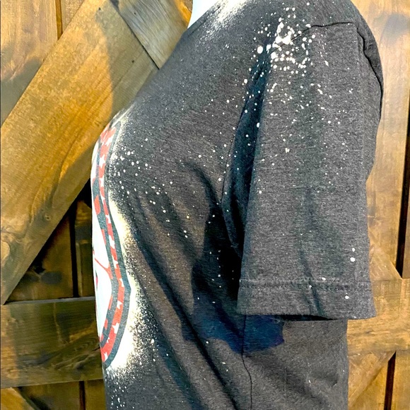 Bleach Dyed Black Vintage Stay Rad Tee NWOT - Picture 4 of 14